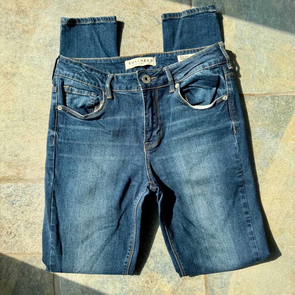Y2K Bullhead Denim Co High Rise Skinniest Jeans Size 5 Stretch Vintage 2000s